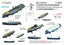 Rainbow PE 1/350 IJN Battleship Kongo class Boats set (14 boats) Rb3605
