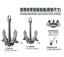 SSMODEL G700026 700 scale German Navy warship anchors in two sizes