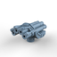 Yao's Studio LYCG398 Model Upgrade Parts Germany Quadruple-Mounted 375mm Antisubmarine Rocket Launcher