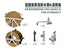 SSMODEL G700022 700 scale German Navy Fire Hose & Hydrant