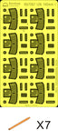 Rainbow RB7067 1/700Detail Up IJN 5500t 140mm Turrets I (PE+7 Barrels)