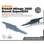 Yao's Studio LY723 Model Upgrade Parts French Mirage 2000 Mount Super530F