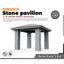 Yao's Studio LYT050 Stone Pavilion HO/OO/Z/N/TT Railroad Miniature Accessory Display Props
