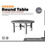 Yao's Studio LYT281 Round Table HO/OO/Z/N/TT Railroad Miniature Accessory Display Props