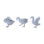 Yao's Studio LYTR056 Rural Waterfowl Scene Resin Miniature Model 3-Piece Set - Duck Figures Unpainted DIY Model Painting Rural Scene Decor 1set