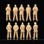 World War II D Navy 5-man group LSSNO163 1/35/48/64/72/87/100/144