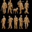 World War II Pacific American 9-Person Team LSSNO127 1/35/48/64/72/87/100/144