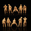 World War II Zombies ② 5-man squad of little soldiers LSSNO236 1/35/48/64/72/87/100/144