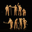 Miniature Golf Player Scene 8-Person Small Soldier White Model LSSNO234 1/35/48/64/72/87/100/144