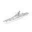SSC175S Military Model CNS Chengdu Class Frigate Full Hull 3D Printed Resin Model Kit by SSMODEL