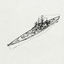 MRY-SFW SSC210 German Navy Scharnhorst-class Battlecruiser KMS Gneisenau Water Line Resin Warship Military Ship Model Hobby Collection Unassembled Unpainted