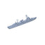 SSC178 Military Model CNS Jianghu II Class Frigate Water Line