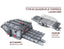 SSMODEL R350019 1/350Scale Type 92 quadruple torpedo launcher