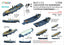 Rainbow PE 1/700 IJN Aircraft Battleship ISE class Boats set(11 boats) Rb7172