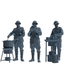 MRY-SFW SSTR222 WWII French Army Logistics Soldier Picnic Three-Person Group