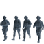 MRY-SFW SSTR345 Modern American Mercenary Carrying 2 Four-Person Group
