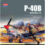 Academy AC12456 1/72 P-40B PLASTIC MODEL kit