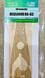1/700 USS MISSOURI BB-63 wood deck VERY FIRE VF700909 Hunter W70175