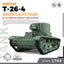 SSMODEL SS144600 1/144 Military Model Kit Soviet T-26-4 Light Tank