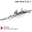 SSMODEL SS600550S-A 1/600 Military Model Kit Japan Cruiser ARP Haguro FULL HULL