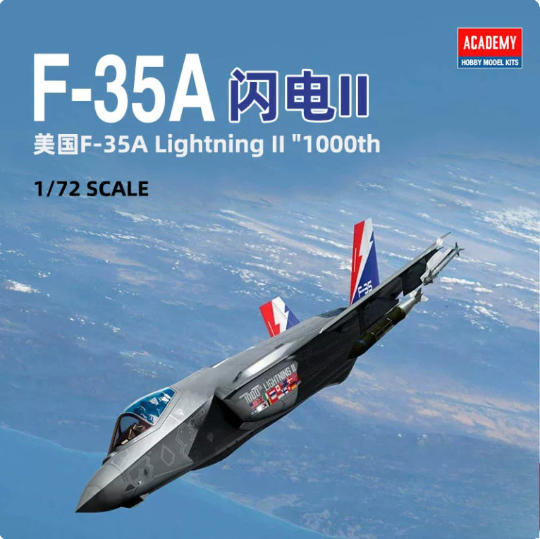 Academy 1/72 Lockheed Martin F-35A Lightning II '1000th' — scale model kit
