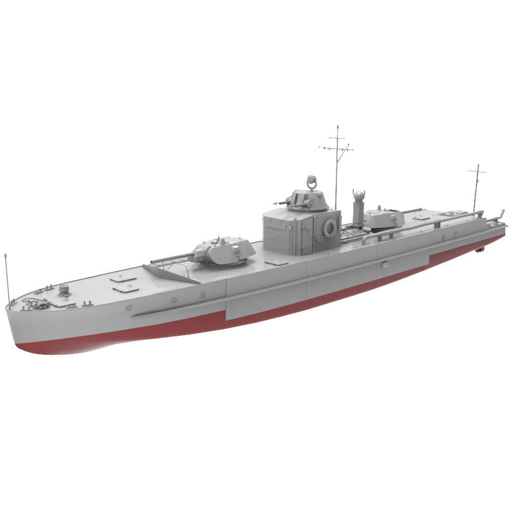 RHWS019S  Military Model Kit Full Hull Project 1124 Early Variant — scale model kit