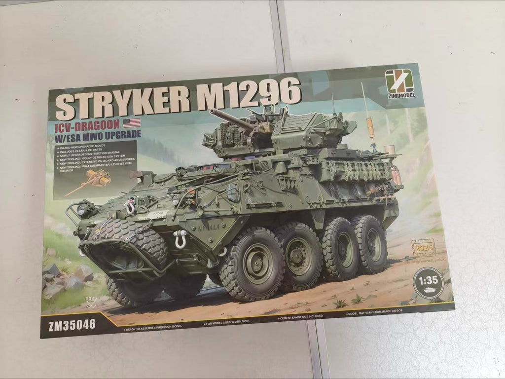 Zimi Model ZM35046 1/35 M1296 Stryker ICV-Dragoon w/ESA MWO Upgrade Model Kit
