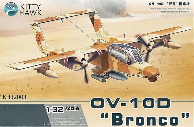 Kitty Hawk KH32003 1/32 OV-10D Bronco Aircraft Kit - NEW SEALED Main image