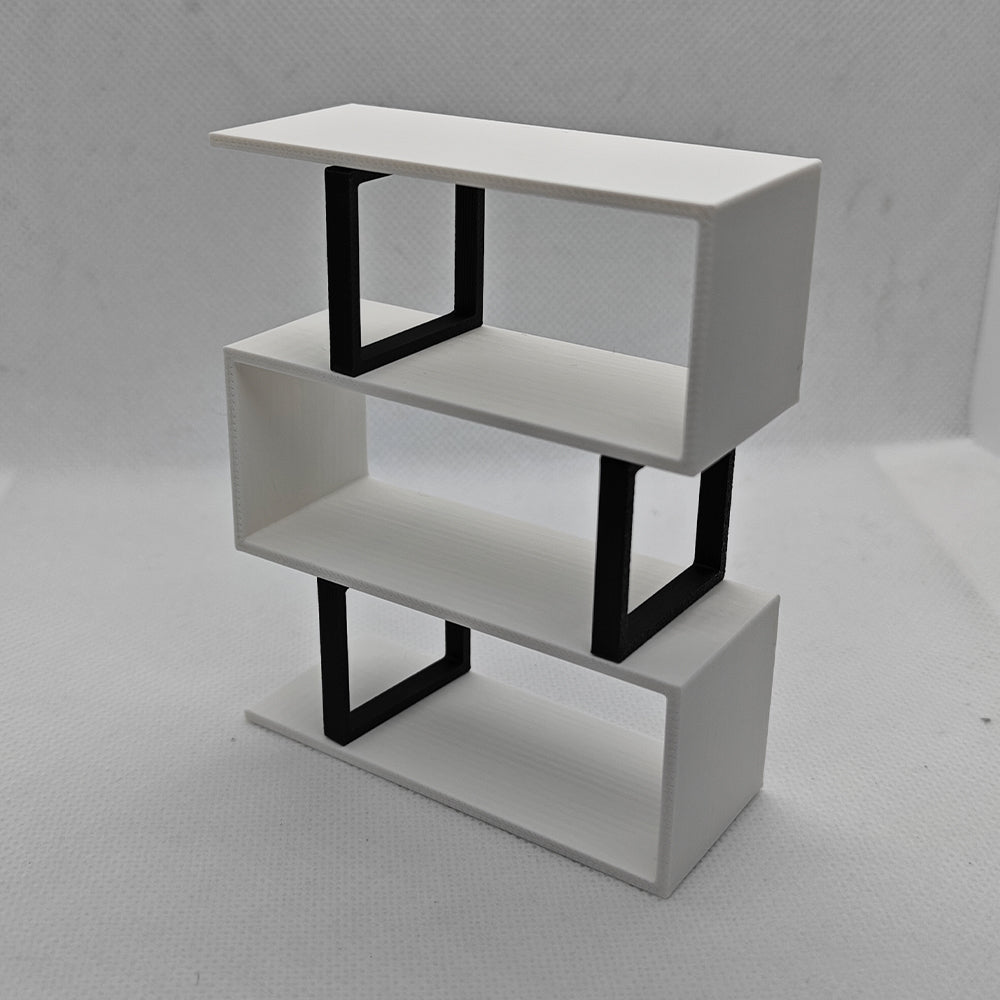 LYTP12604BL/M/S 1/12 White Open Back Bookshelf Dollhouse Miniature Mini Diorama Bedroom Furniture BJD Ornamental — detail view 3