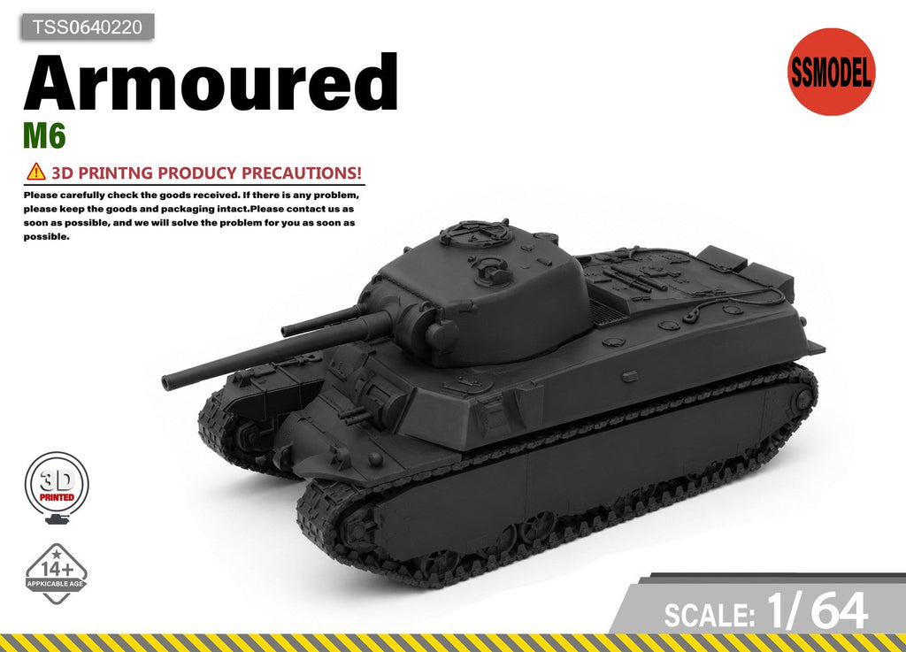SSMODEL 1/64 M6 Heavy Tank Resin MODEL KIT TSS0640220
