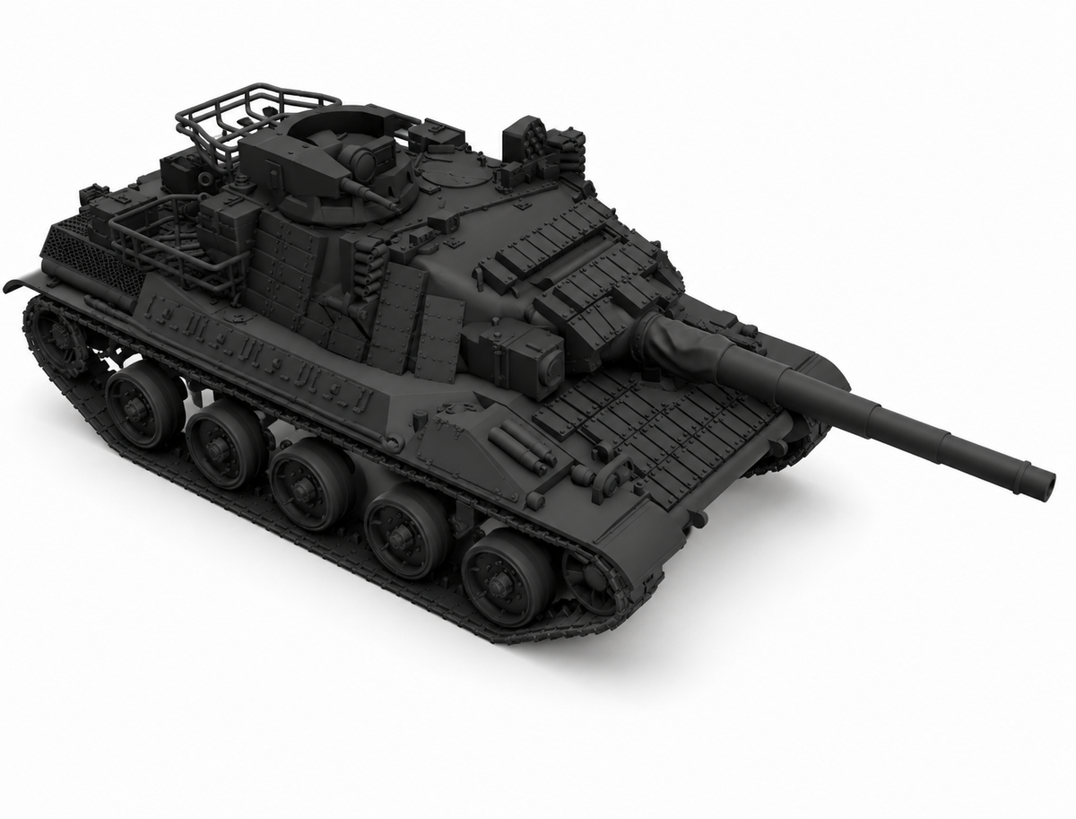 SSMODEL 1/100 AMX-30B2 Brenus French MBT Tank Resin Model Kit TSS1000364 — detail view 2