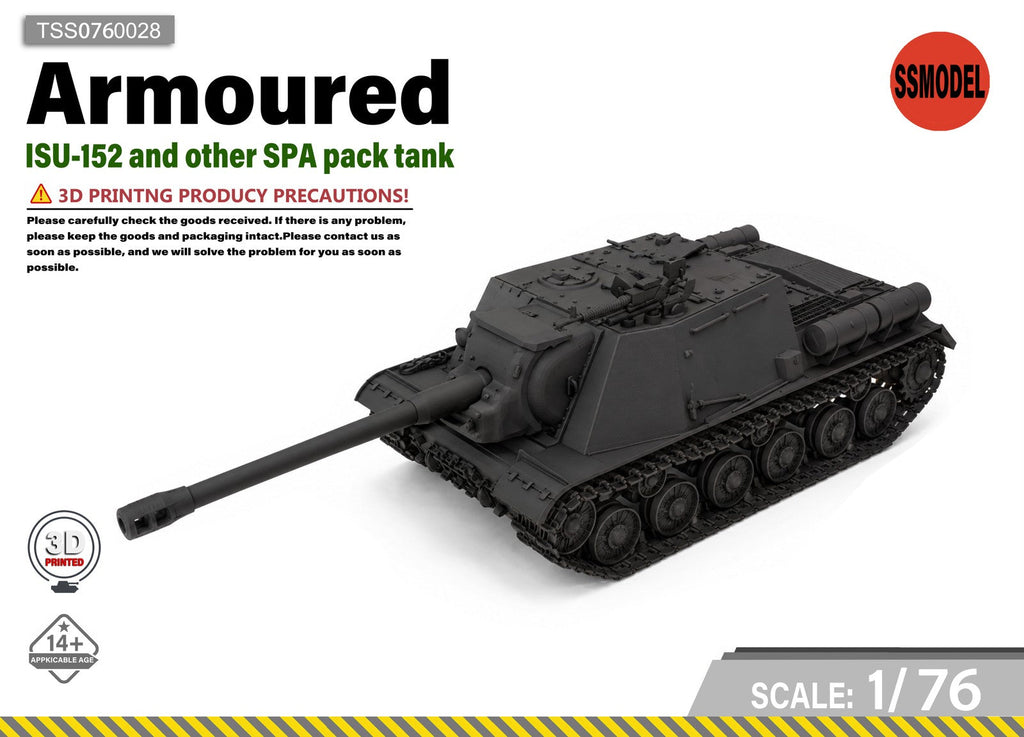 SSMODEL 1/76 ISU-152 Tank Resin Model Kit TSS0760028
