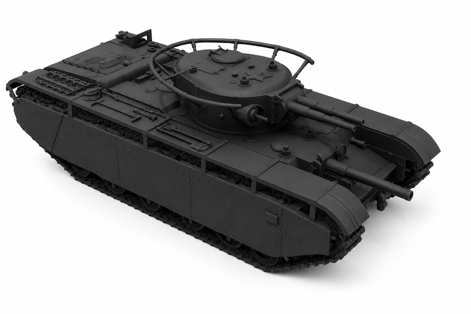 SSMODEL 1/76 T-35 bis (fictional) Tank Resin Model Kit TSS0760531 Secondary image