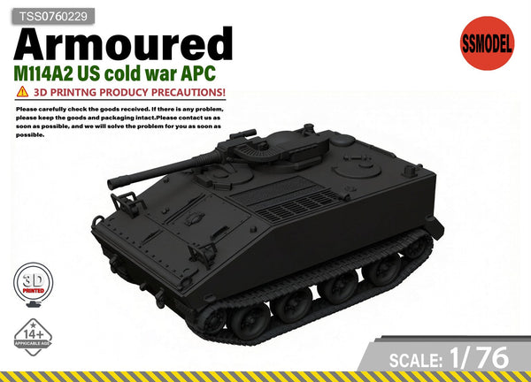 SSMODEL 1/76 M114A2 US cold war APC Tank Resin MODEL KIT TSS0760229