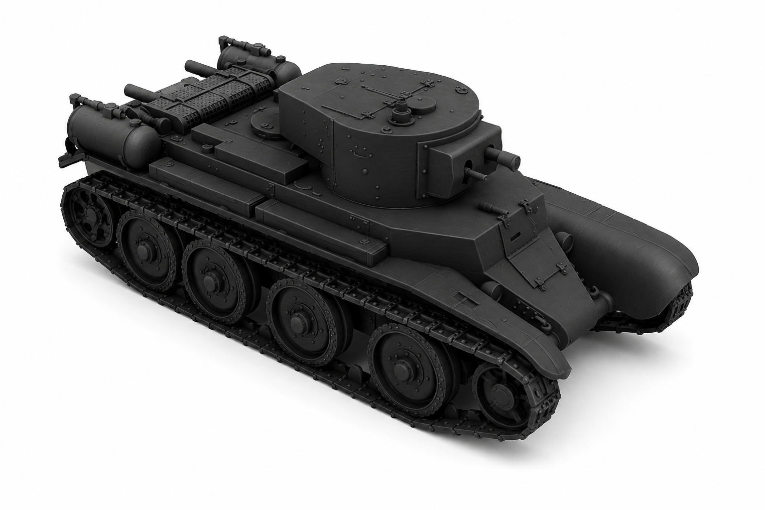 SSMODEL 1/76 KhBT-7 Soviet fictional tank resin model kit TSS0760525 Secondary image
