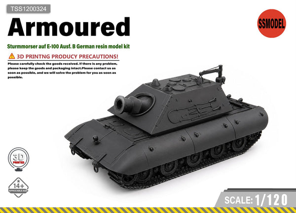SSMODEL 1/120 Sturmmorser auf E-100 Ausf. B German resin model kit TSS1200324