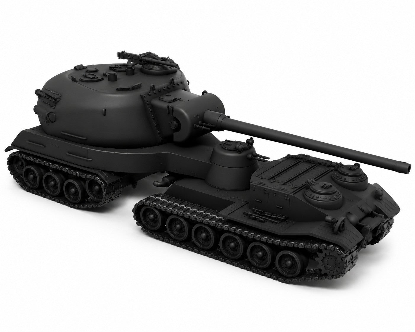 SSMODEL 1/220 Super Heavy Semi-trailer Tank Resin MODEL KIT TSS2200466 Secondary image