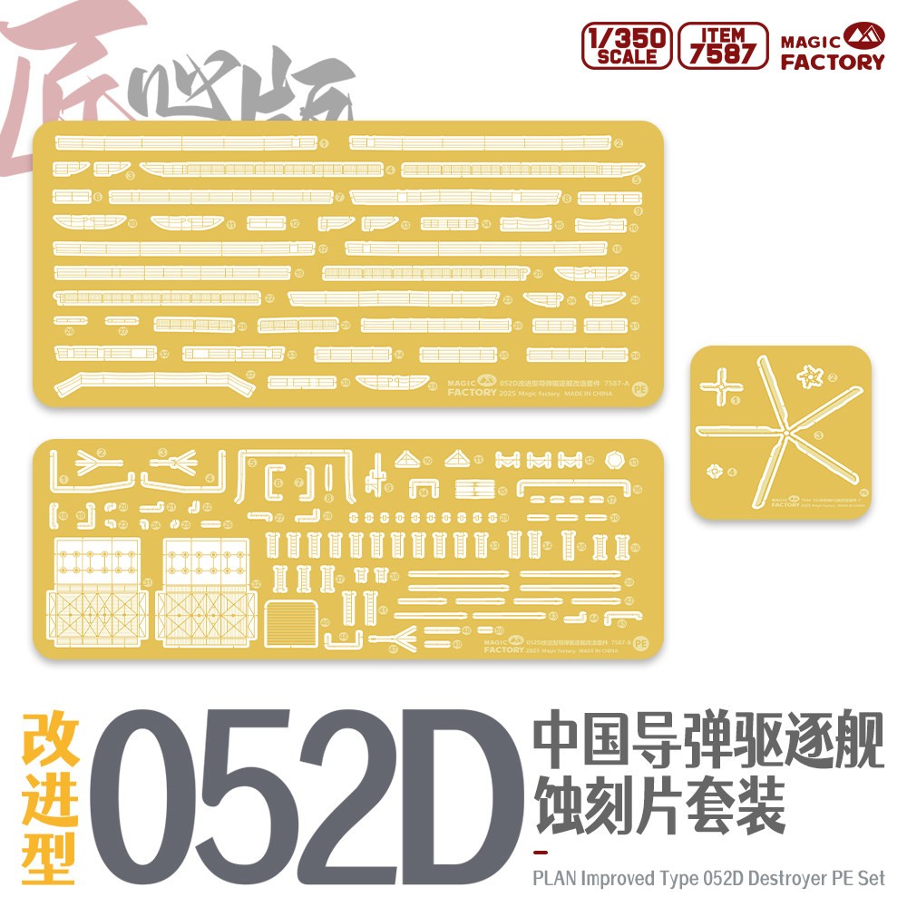 Magic Factory 7587 1/350 Type 052D Photo-Etched Detail Set (for Item 1012)