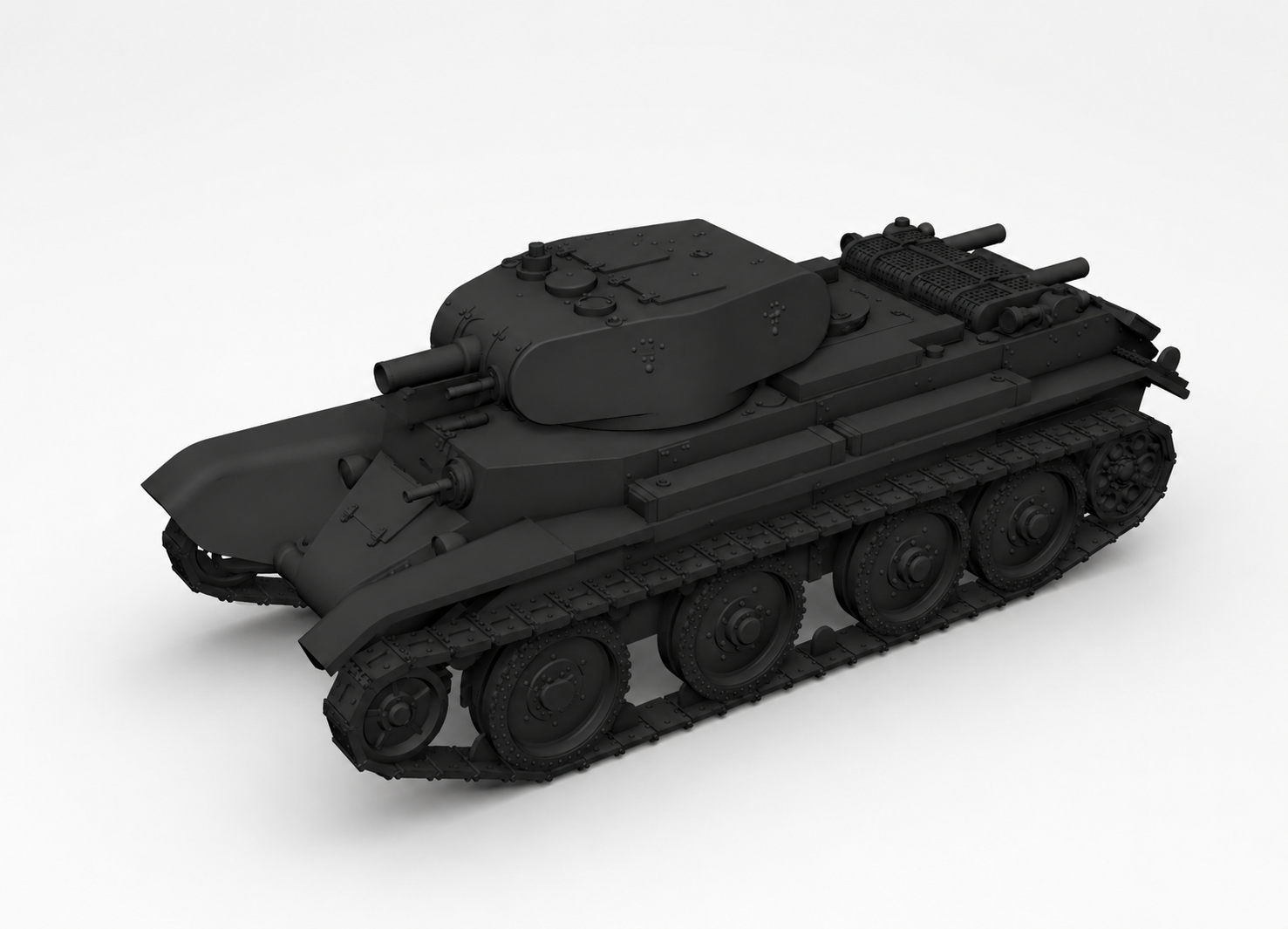 SSMODEL 1/76 BT-7 prototype Soviet light tank Resin Model Kit TSS0760153 Secondary image