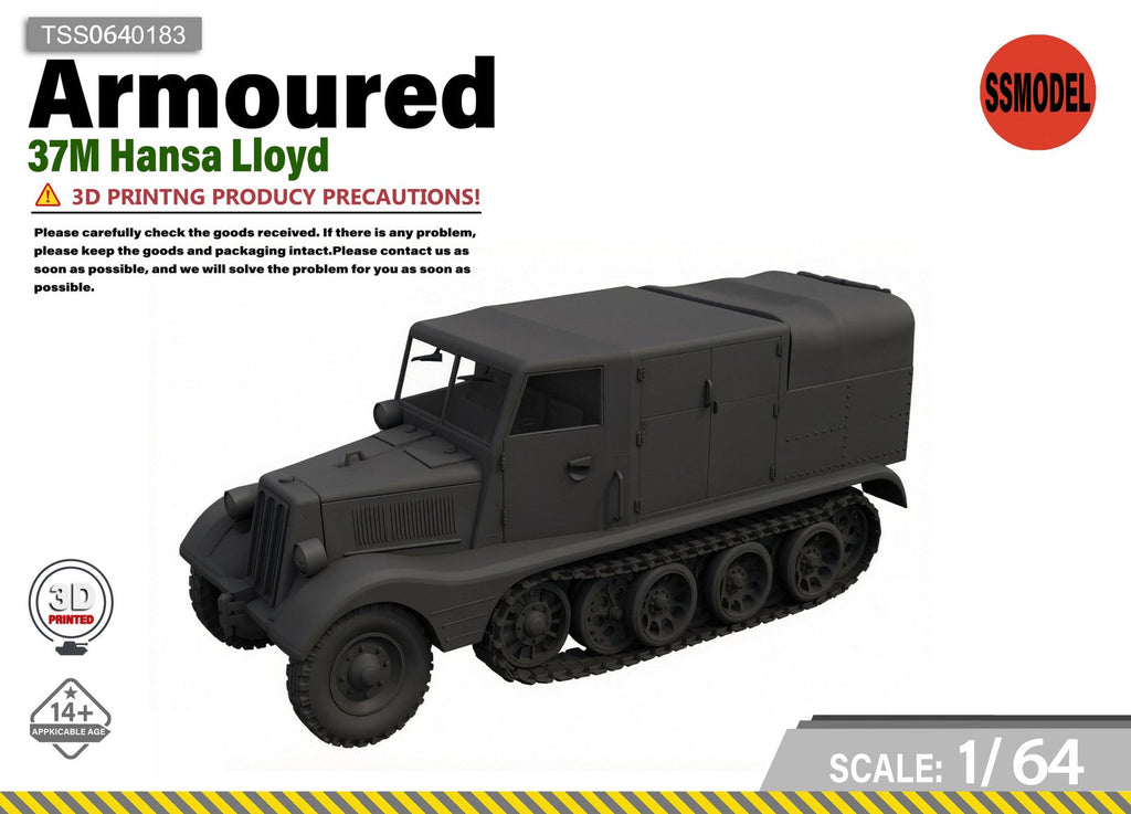 SSMODEL 1/64 37M Hansa Lloyd Resin Model Kit TSS0640183