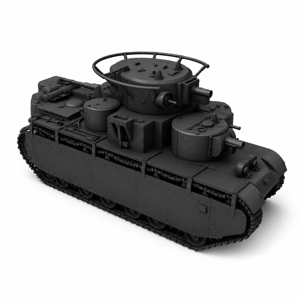 SSMODEL 1/220 T-35 Tank Resin MODEL KIT TSS2200521