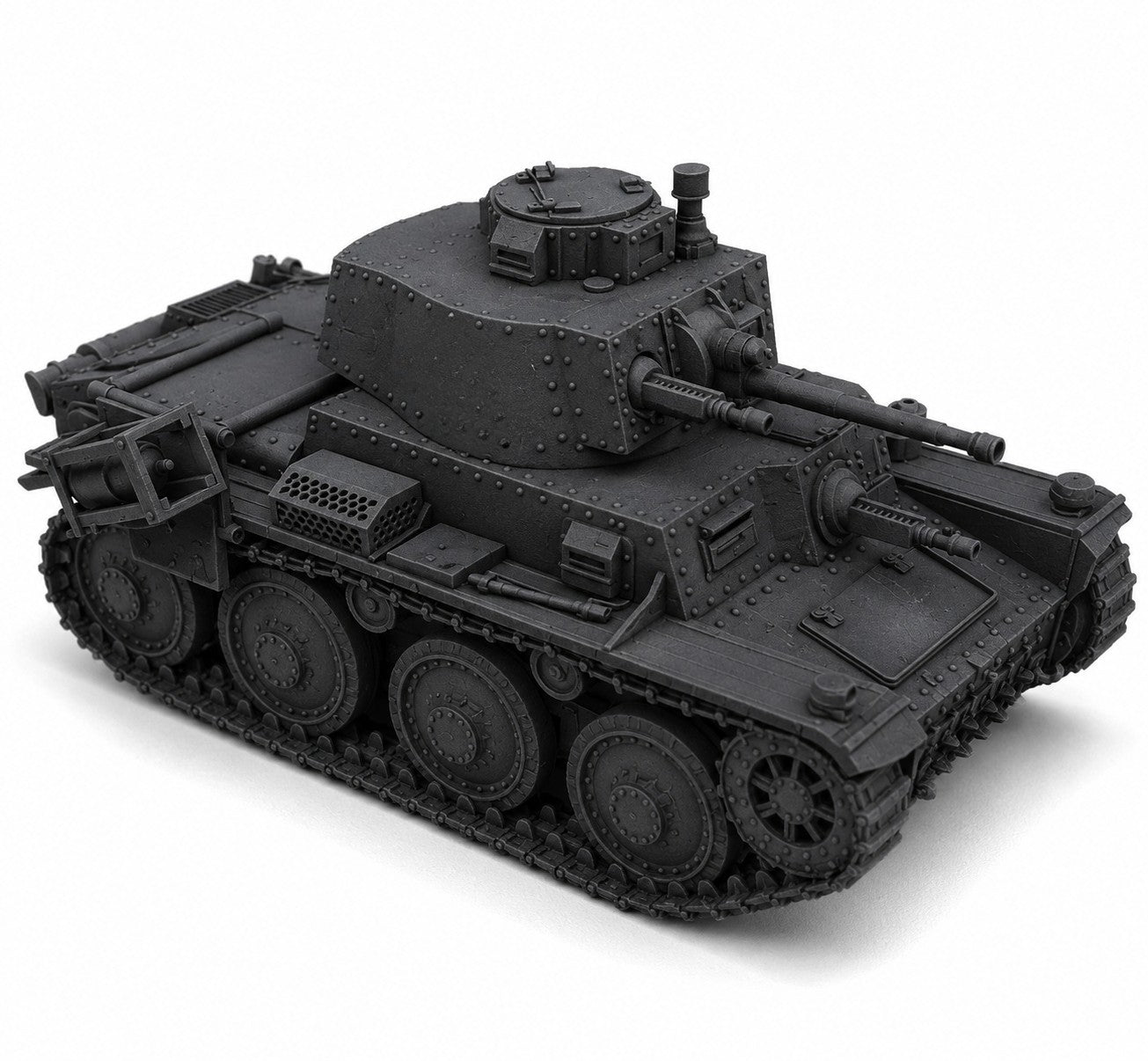 SSMODEL 1/100 Pz.Kpfw. 38 (t) mit Wurfrahmen 40 German WWII tank Resin Model Kit — detail view 2