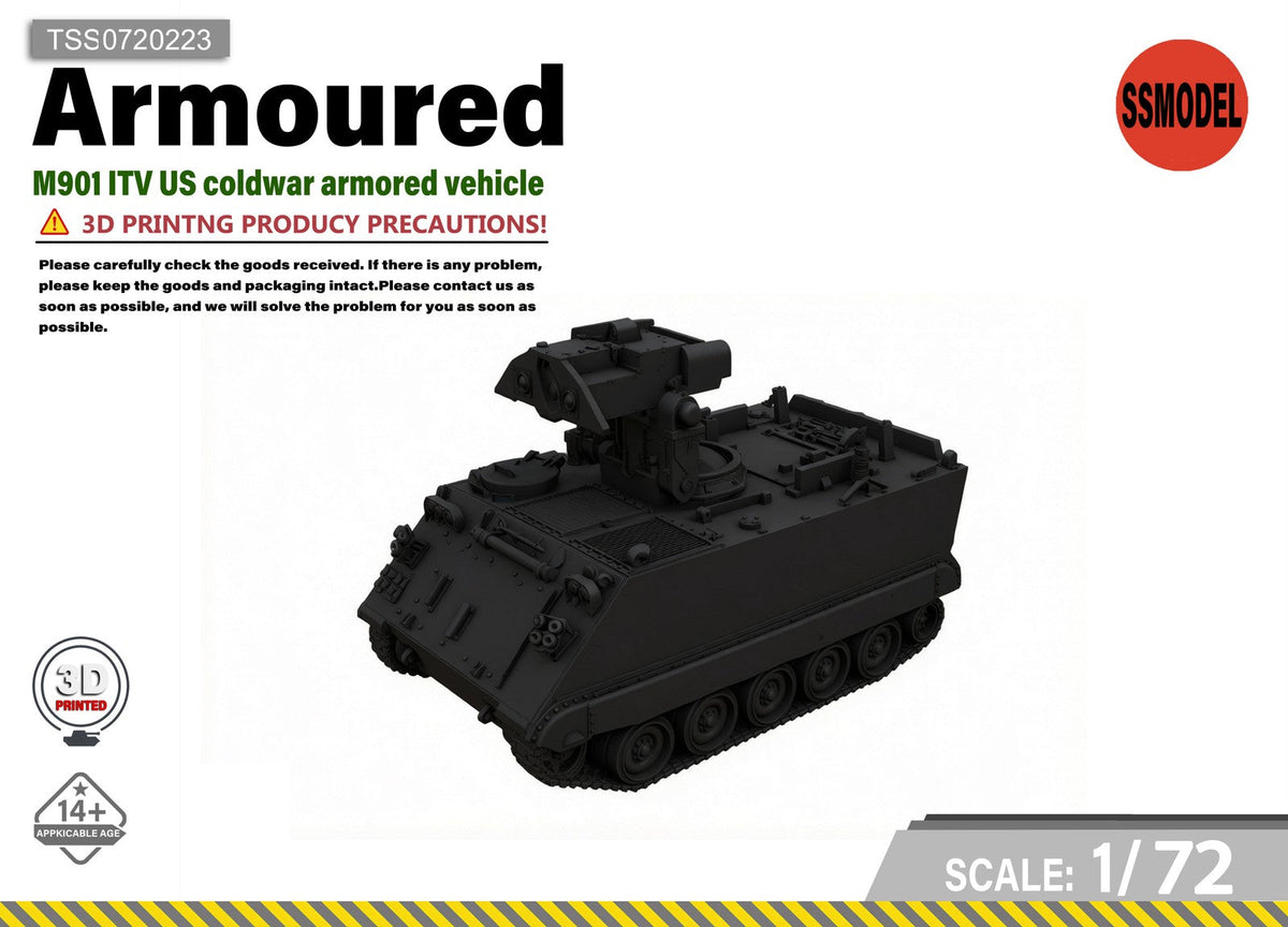 SSMODEL1/72 M901 ITV US Cold War Vehicle Tank Resin MODEL KIT TSS0720223 Main image