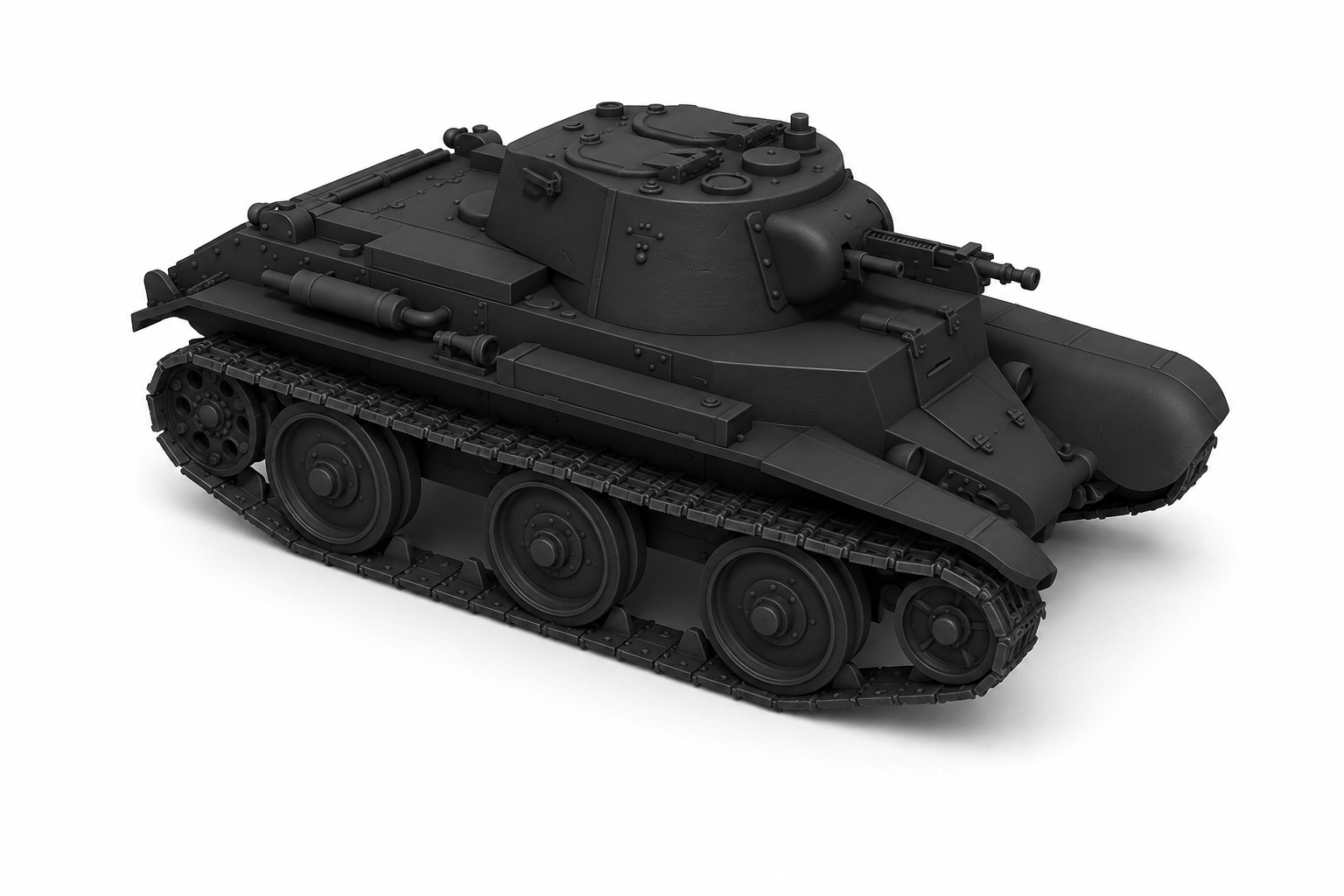 SSMODEL 1/64 BT-10R Soviet fictional recon tank resin model kit TSS0640496 — detail view 2