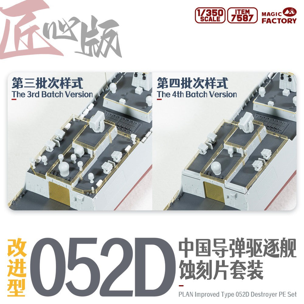 Magic Factory 7587 1/350 Type 052D Photo-Etched Detail Set (for Item 1012)