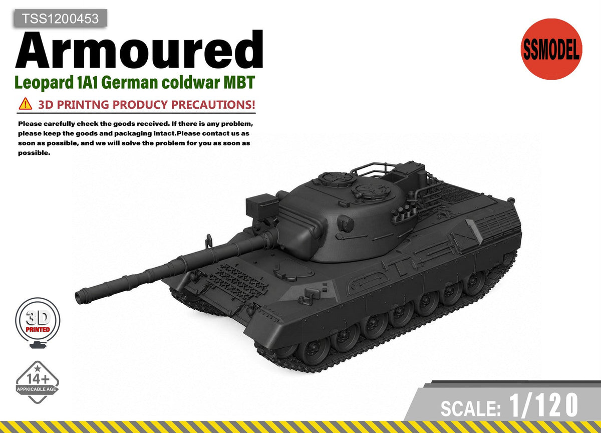 SSMODEL 1/120 Leopard 1A1 German coldwar MBT Resin Model Kit TSS1200453 — scale model kit