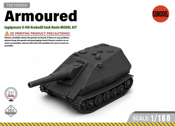 SSMODEL 1/160 Jagdpanzer E-100 Krokodil tank Resin MODEL KIT TSS1600502