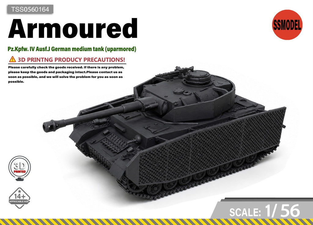 SSMODEL 1/56 Pz.Kpfw. IV Ausf.J German medium tank (uparmored) Resin Model Kit