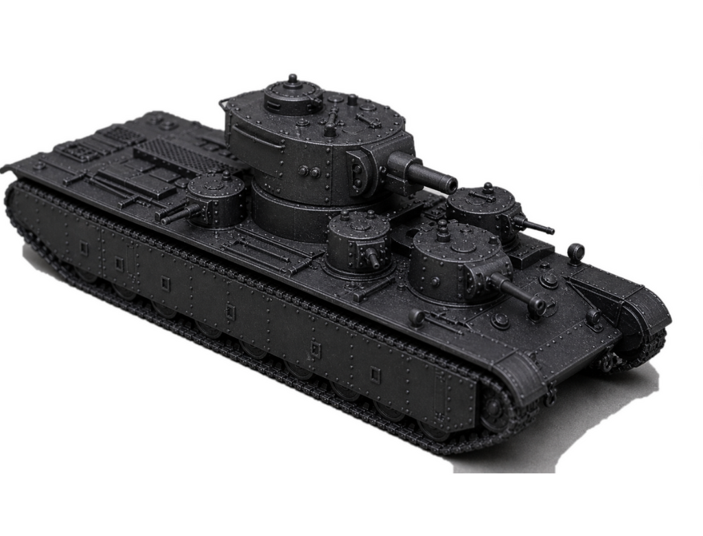 SSMODEL 1/76 T-35 mod Tank Resin Model Kit TSS0760043