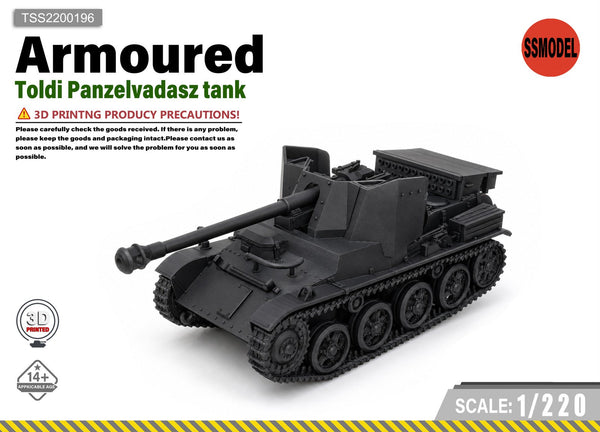 SSMODEL 1/220 Toldi Panzelvadasz tank Resin Model Kit TSS2200196